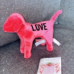 Victoria’s Secret PINK Pink Velvet Dog + Gift